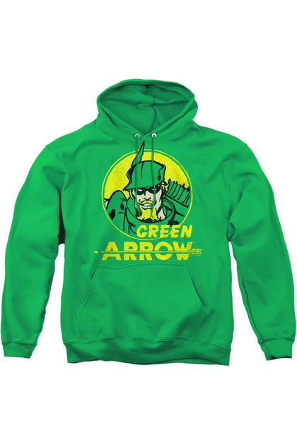 Gildan DC Comics Archer Circle Hoodie Green XXL 2