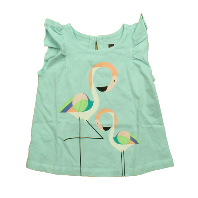 Tea Blue Flamingo Tank Top Green 12-18 Months 2