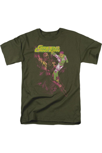 Gildan Gl Lantern Spray Kurzarm Herren T-Shirt Grün Medium 2