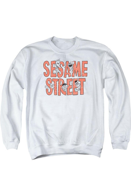 Gildan Sesame Street Sweatshirt White XXL 2