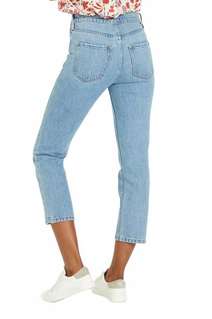 Dear John Denim Frankie Cropped Straight Jean Blue 4