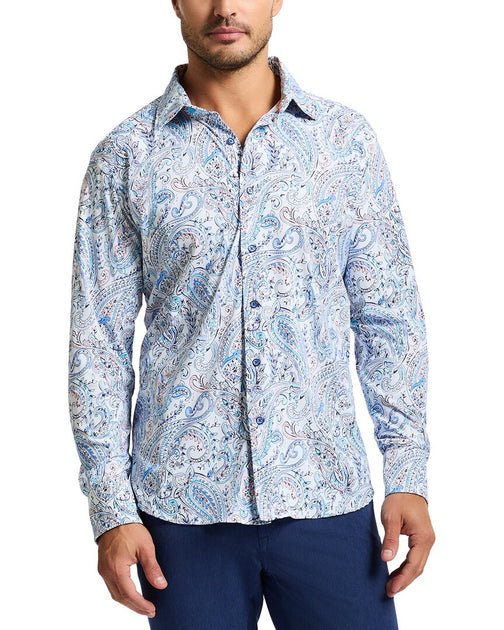 Robert Graham Muir Knit Shirt White Large 2