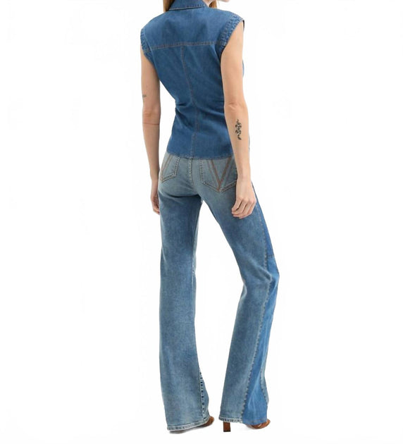 Veronica Beard Sera Top Blue US 6 5