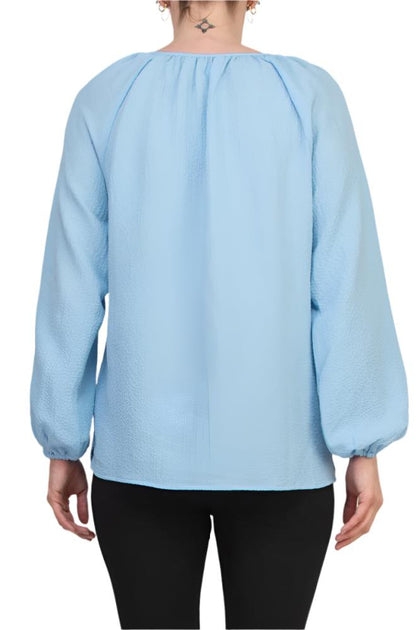 TRUEDAMES Lace Tie Blouse White Medium 4