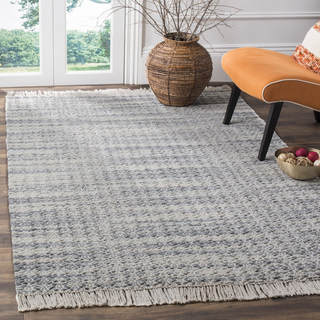 Safavieh Boston Flachgewebter Teppich, Grau / Elfenbein 2