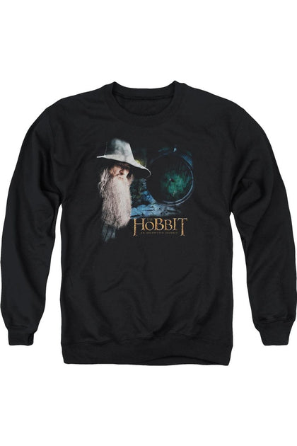 Gildan The Hobbit The Door Crewneck Sweatshirt Schwarz Large 2