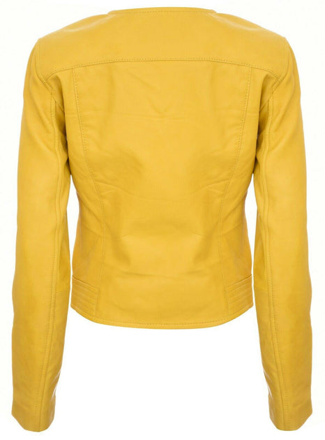 TruClothing Biker Jacket Yellow Large 3