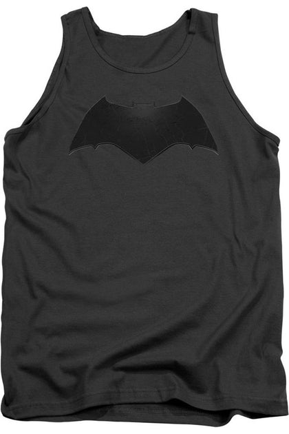 Gildan Batman V Superman Beveled Bat Logo Tank Top Black Large 2