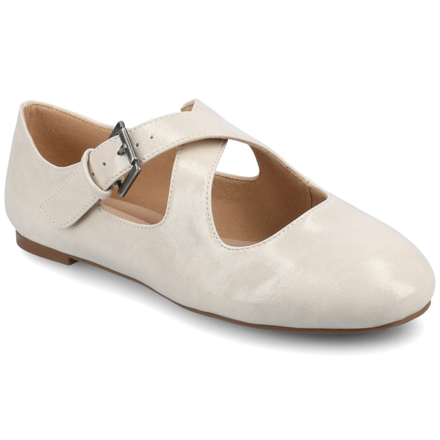 Journee Collection Ivanna Mary Jane Flats Black US 8.5 2
