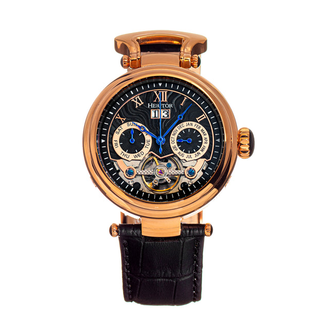 Heritor Ganzi Automatic Watch Gold 2