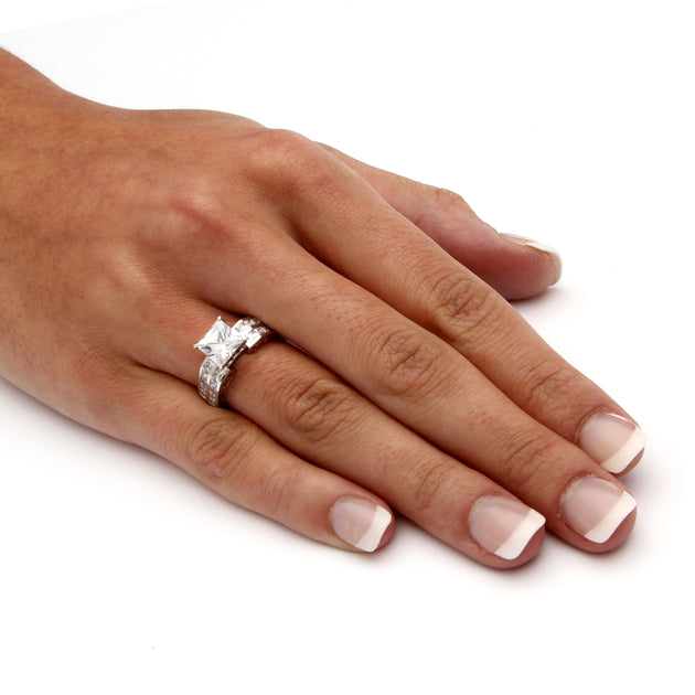 Palm 2.42 TCW Cubic Zirconia Ring White US 6 4