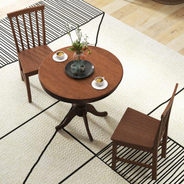 Hivvago Pub Side Table Walnut 2