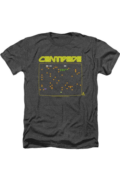 Gildan Atari Centipede Screen Adult Heather T-Shirt Grey XXL 2