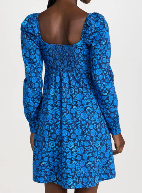 De Loreta Pique Dress Blue Small 3