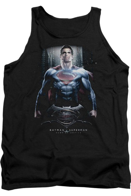Gildan Batman V Superman Supe Ground Zero Tank Top Black Small 2