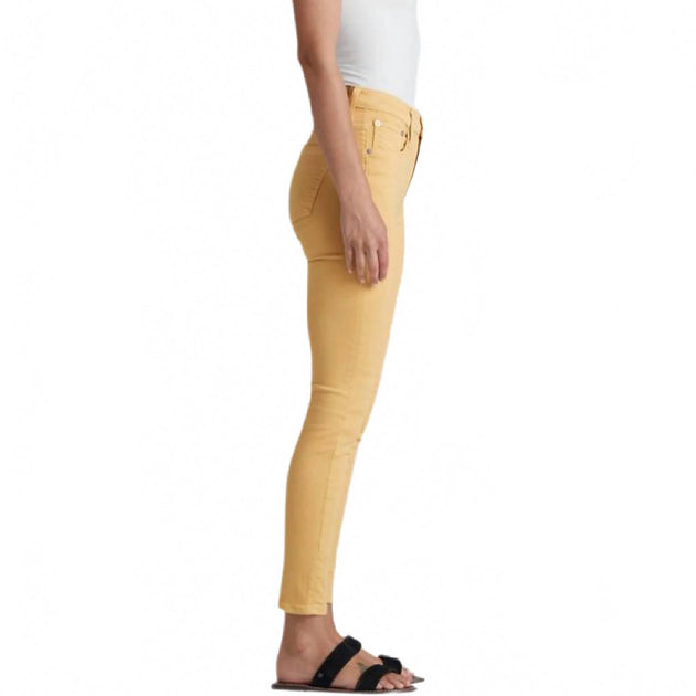 EDWIN Pixie Crop Skinny Jeans Yellow 24 3