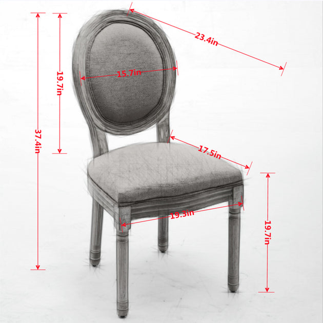 GOODSILO French Style Dining Chair Brown 4