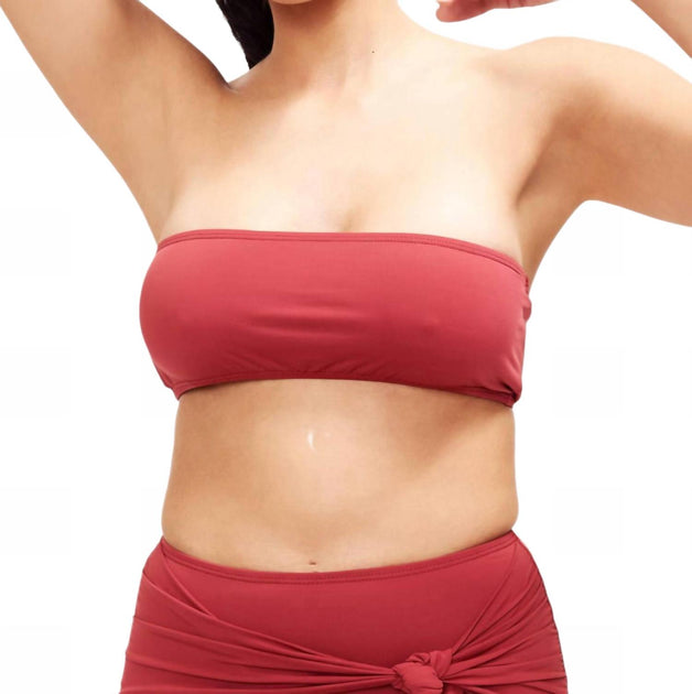 Sauipe Giovanna Bandeau Bikini Top Red Small 2