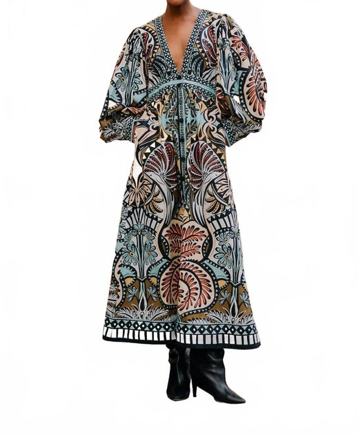 Farm Rio Balamana Maxi Dress Multi Small 2