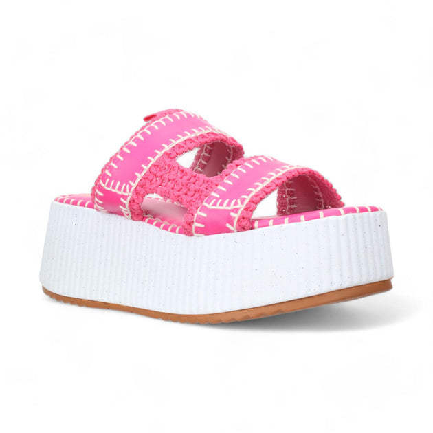 Rio Women's Gillie Slide Sandals Pink US 10 3