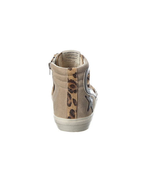 Golden Goose Slide Haircalf Suede Sneaker Brown 36 4