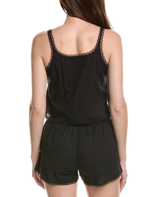 Andine Lulu Cropped Tank Black Small 3