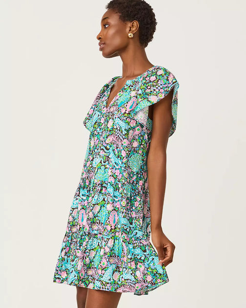 Lilly Pulitzer Norella Linen Dress Multi Small 4
