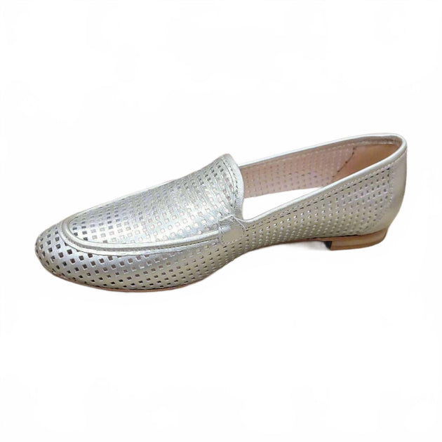 Lalisa Platino Perforated Loafer Silver EU 42 2