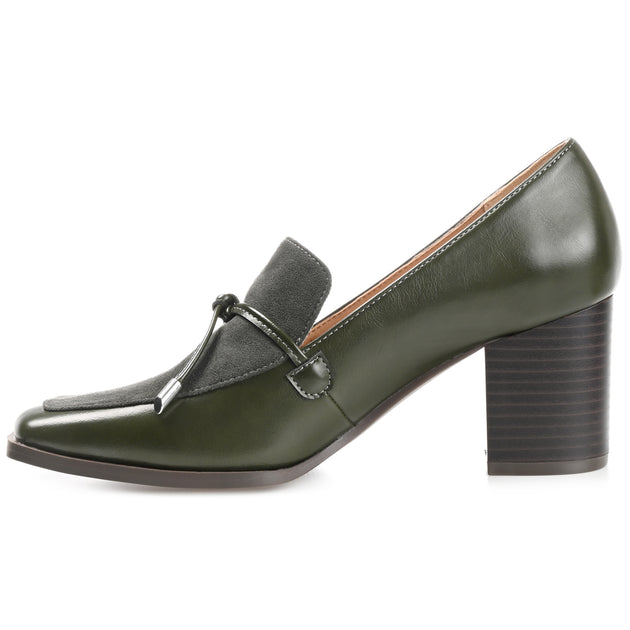 Journee Collection Crawford Pump Green US 12 3