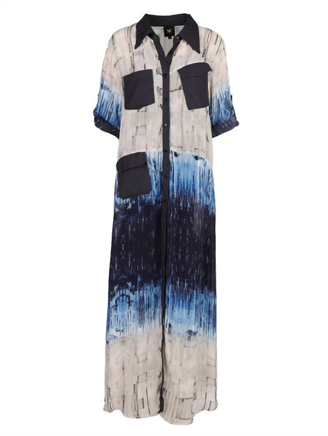 NU Denmark Tiana Maxi Dress Grey Small 2