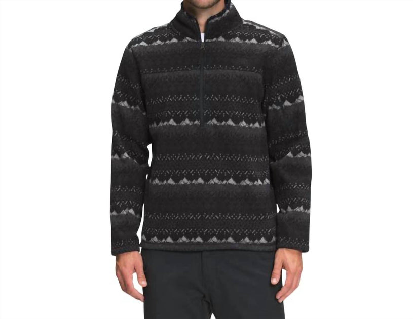 THE NORTH FACE Print Gordon Lyons Classic 1/4 Zip Jacket In Tnf