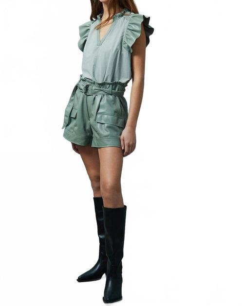 Melissa Nepton Reese Top Green XSmall 4