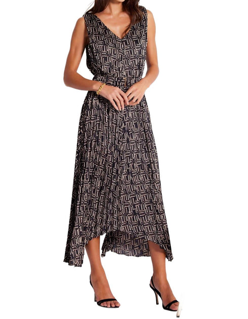 bishop + young Highbrow Pleat Dress Gris Small 2