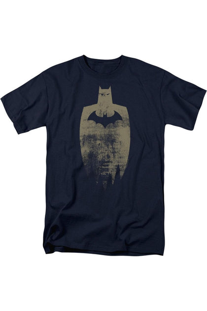Gildan Batman Gold Silhouette T-Shirt Blue Large 2