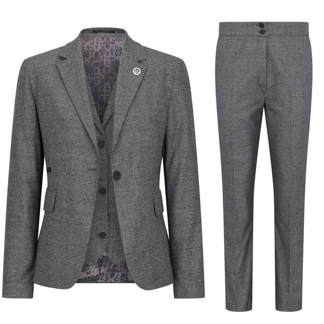 Infinity Women's Three-Piece Suit Grey US 10 2