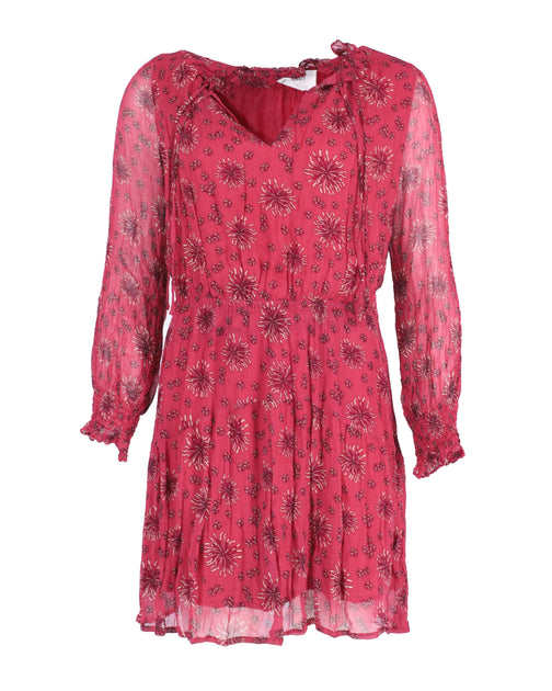 Ba & sh Printed Dress Red UK 8 2