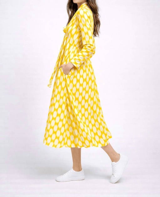 Guadalupe Design Nora Ikat Dress Yellow Medium 3