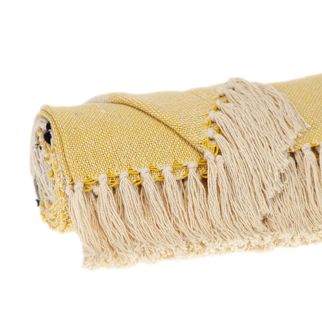 Hivvago Throw Blanket Yellow 4