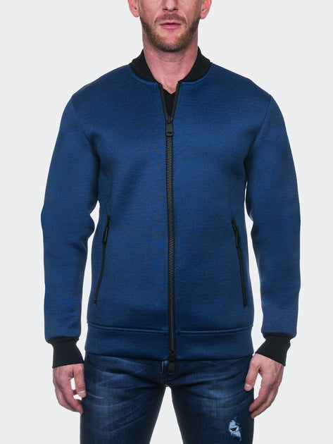 Maceoo Bomber Jacket Blue Large 2