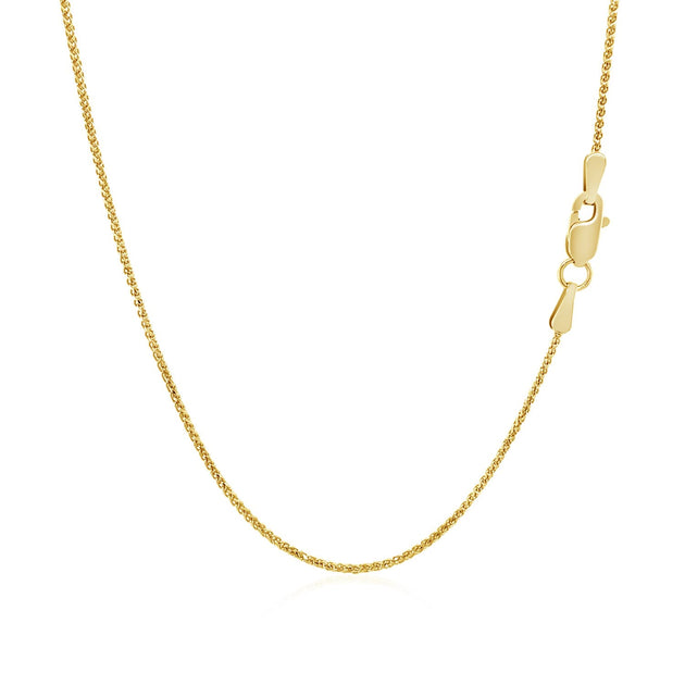 FASHNZFAB Wheat Chain Yellow Gold 1.00 mm 4