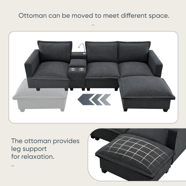 Streamdale Pure Foam Modular Sofa 4