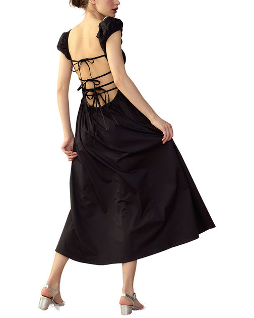 Cynthia Rowley Bodrum Back Tie Dress Black XSmall 3