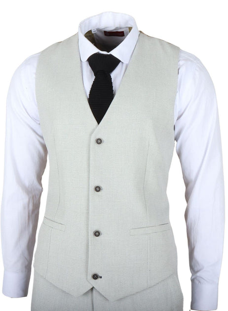 James Darby Miller Check Waistcoat Grey US 36 2