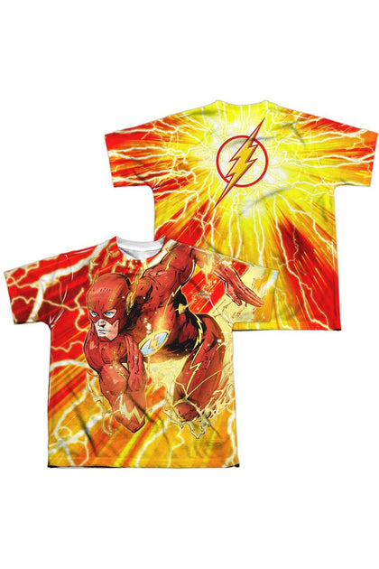 Gildan Justice League Lightning Dash T-Shirt Col Rond Manches Courtes Multi Large 2