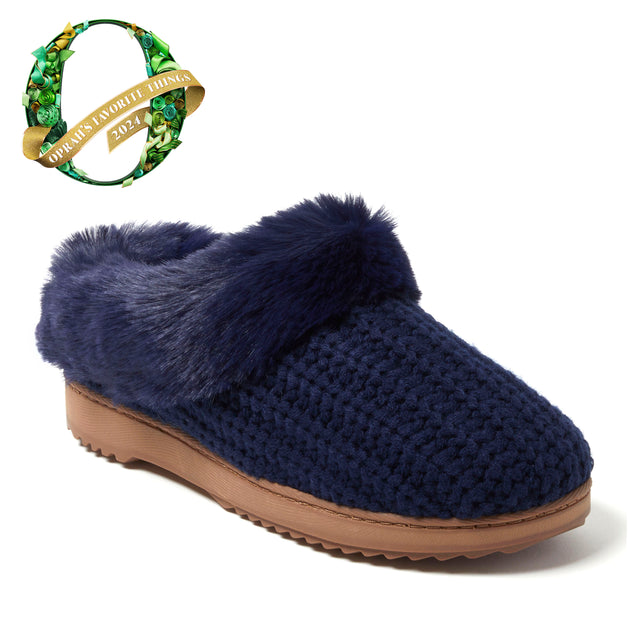 Dearfoams Hannah Knit Clog Slipper Multi Small 3