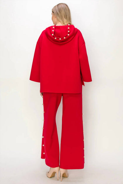 Joh Farrah French Scuba Pearl Set Red XLarge 3