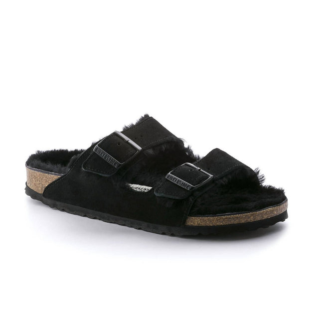 Birkenstock Arizona Fur Shearling Sandal Black 41 2