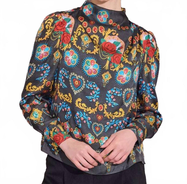 Alden Adair Scarlett Top Multicolor L 2