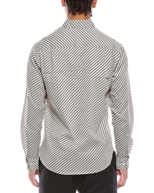 Ted Baker Soren Print Hemd Braun Large 3