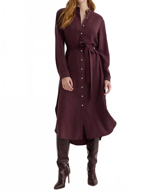 Bella Dahl Flowy Hem Dress Red Large 2